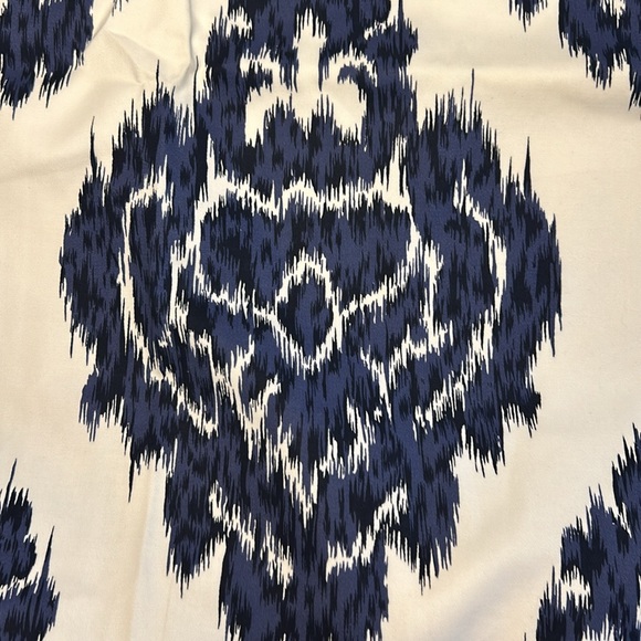 Navy and white curtain panels - set of 2 - Picture 5 of 12